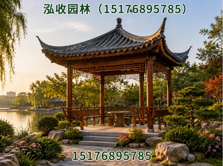 吉林防腐木凉亭展示图